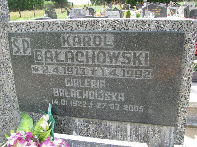 Karol Bałachowski 1913 Wysin - Grobonet - Wyszukiwarka osób pochowanych