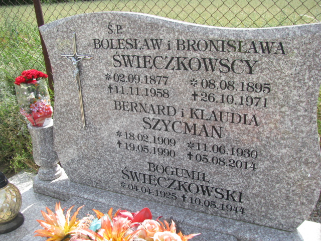 Kazimierz Szycman 1951 Wysin - Grobonet - Wyszukiwarka osób pochowanych