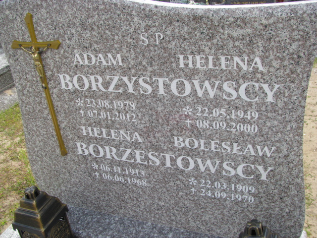 Adam Borzystowski 1979 Wysin - Grobonet - Wyszukiwarka osób pochowanych